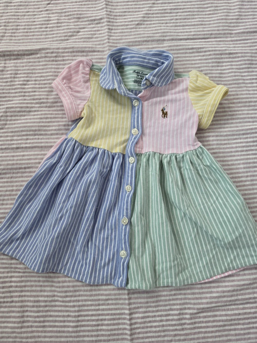 Ralph Lauren Colorblock Polo Dress | 3M